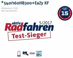 Abus Granit X-Plus 540/160HB300 Verrouillage En U + Support KF EaZy -Vélo Électrique Soldes Magasin 20015953 Testsieger Logo und Sicherheitsstufe Logo