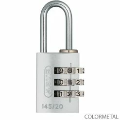 Abus 145/20 B/DFNLI Serrure à Combinaison -Vélo Électrique Soldes Magasin 46628ABUS145 20B DFNLI Zahlenschloss colormetal