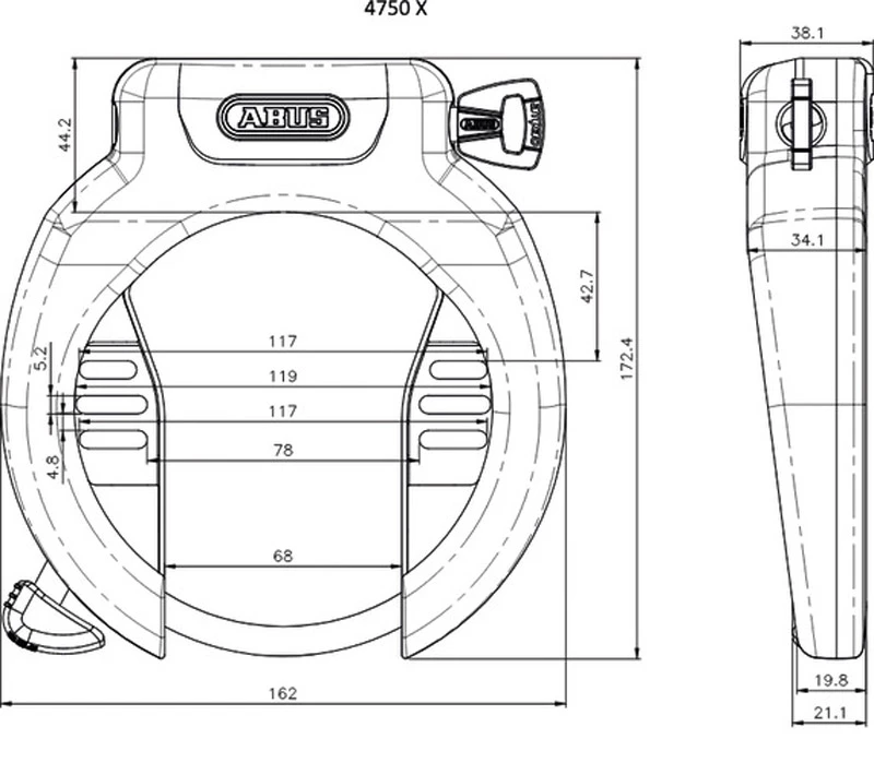 Abus Antivol De Cadre Pro Amparo 4750 X NR 4 Abus Antivol De Cadre Pro Amparo 4750 X NR – Image 2