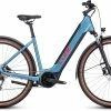 Cube Nuride Hybrid Performance 500 Allroad Easy Entry Metalblue´n´red -Vélo Électrique Soldes Magasin CUBE Nuride Hybrid Performance 500 Allroad Easy Entry metalblue n red 632661 E 1