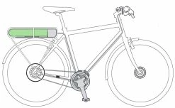 Shimano Batterie STEPS BT-E6001 504Wh Pour Montage Sur Le Porte-bagages -Vélo Électrique Soldes Magasin Shimano STEPS BT E6001 504Wh Akku fur Gepacktragermontage