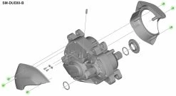 Shimano Vis De Fixation Pour Boîtier STEPS SM-DUE80 -Vélo Électrique Soldes Magasin Shimano Befestigungsschrauben fur Steps Gehause SM DUE80 Y72G98010 c