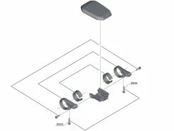 Shimano Écran STEPS SC-E6010 Avec Support -Vélo Électrique Soldes Magasin Shimano Steps Display SC E6010 mit Halter KSCE6010 c