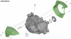 Shimano STEPS SM-DUE80-B Boîtier Pour DU-E8000 Type-B -Vélo Électrique Soldes Magasin Shimano Steps Gehause SM DUE80 B fur DU E8000 Typ B KSMDUE80B